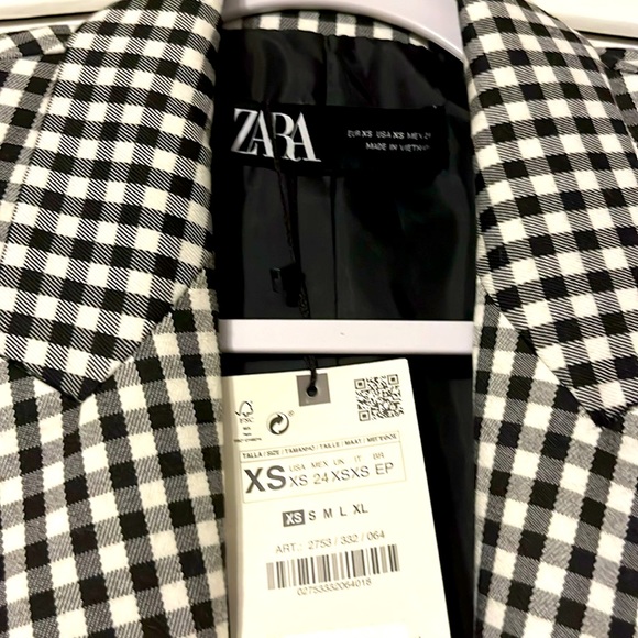 COPY - Zara NWT Houndstooth Zara Blazer New With Tag. - Picture 3 of 5